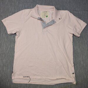 VINTAGE Project E Polo‎ Size Large Pink Gray Stitch Laid Back West Coast